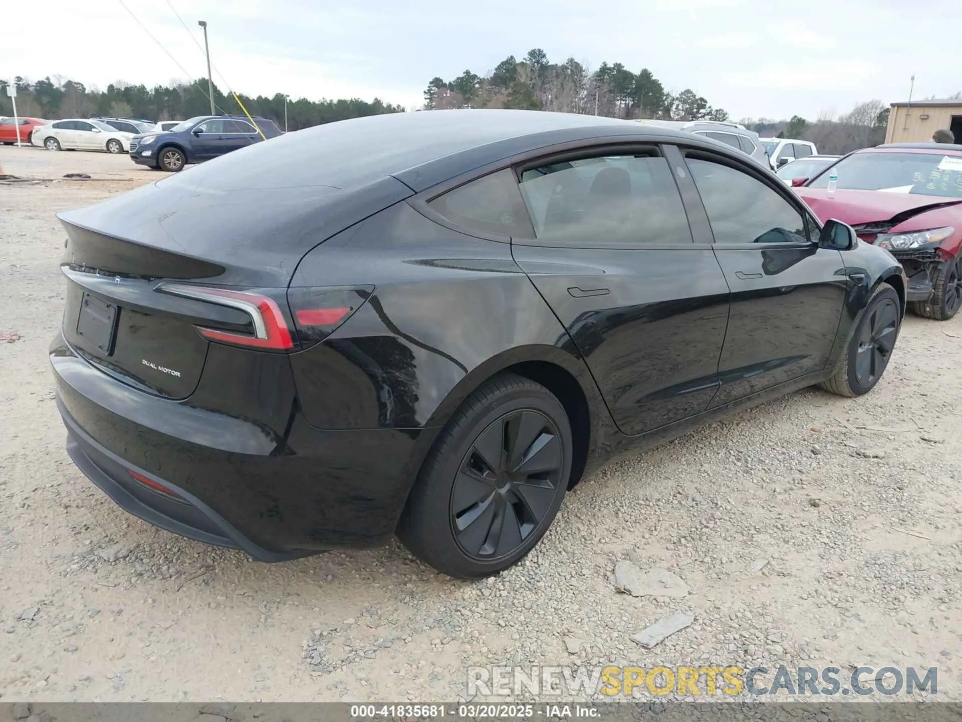 4 fotografías del automóvil dañado 5YJ3E1EB3RF807688 TESLA MODEL 3 2024