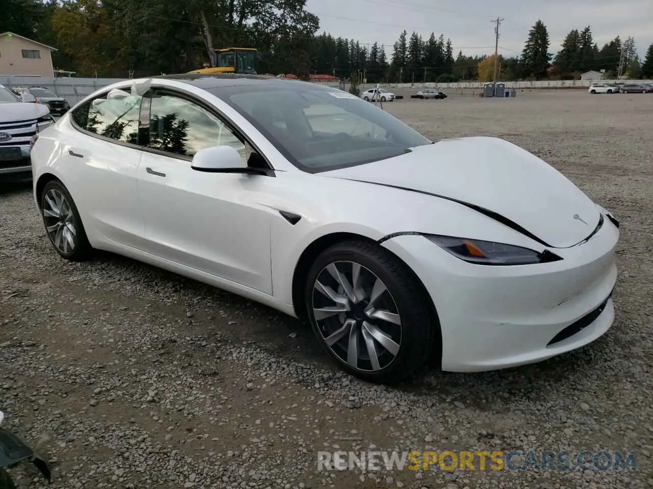 4 fotografías del automóvil dañado 5YJ3E1EB3RF808971 TESLA MODEL 3 2024