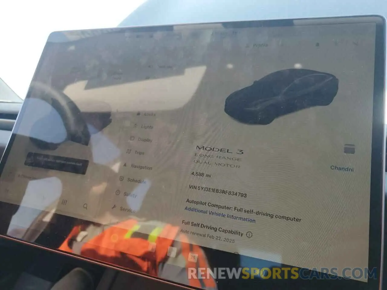 9 fotografías del automóvil dañado 5YJ3E1EB3RF834793 TESLA MODEL 3 2024
