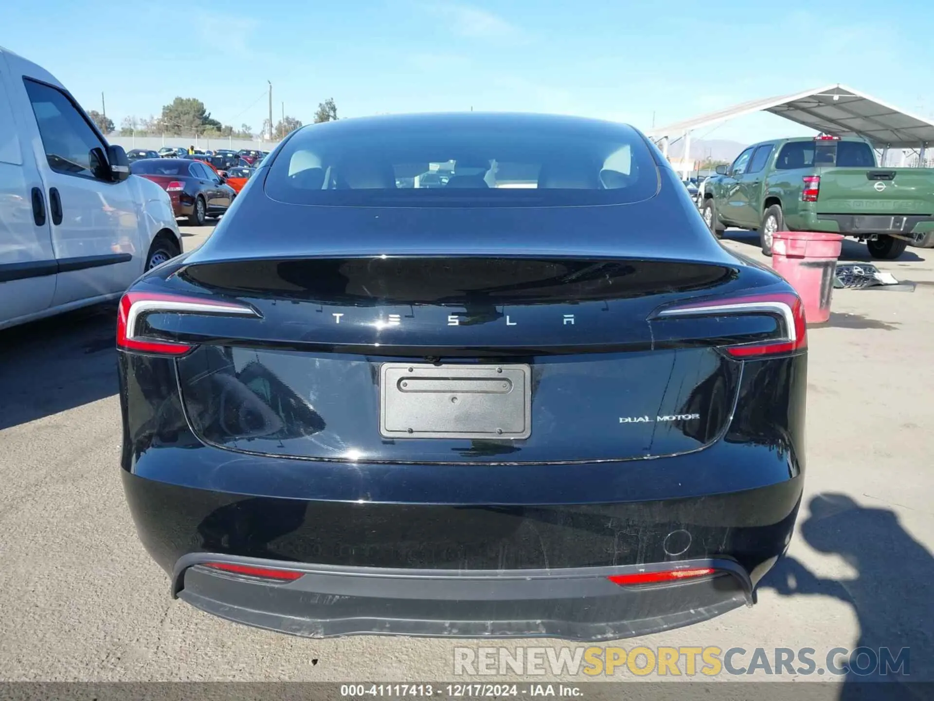15 fotografías del automóvil dañado 5YJ3E1EB4RF730796 TESLA MODEL 3 2024