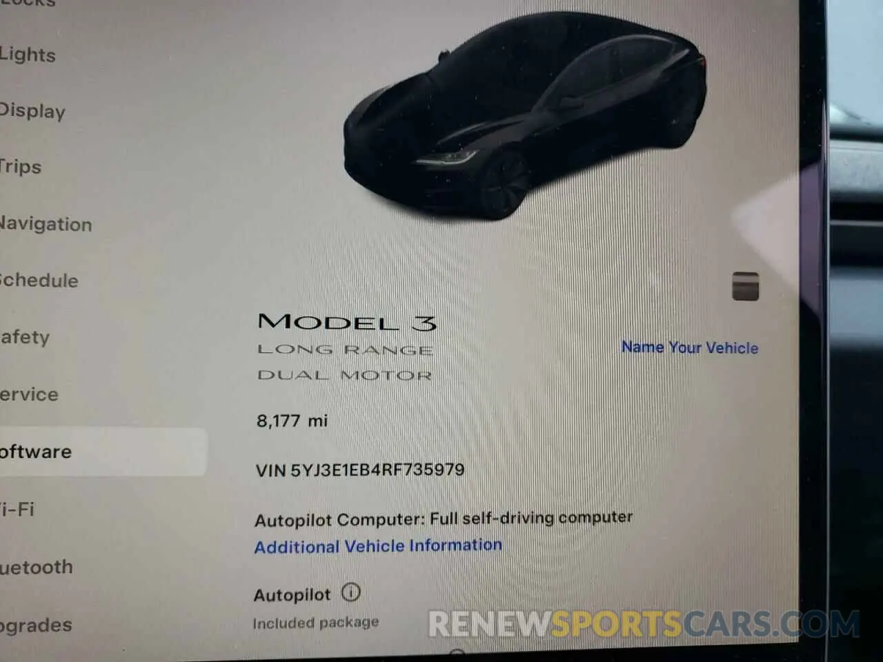 9 fotografías del automóvil dañado 5YJ3E1EB4RF735979 TESLA MODEL 3 2024