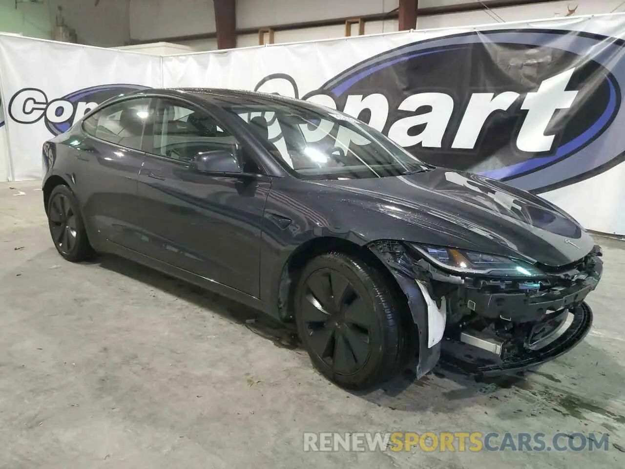 4 fotografías del automóvil dañado 5YJ3E1EB4RF743063 TESLA MODEL 3 2024