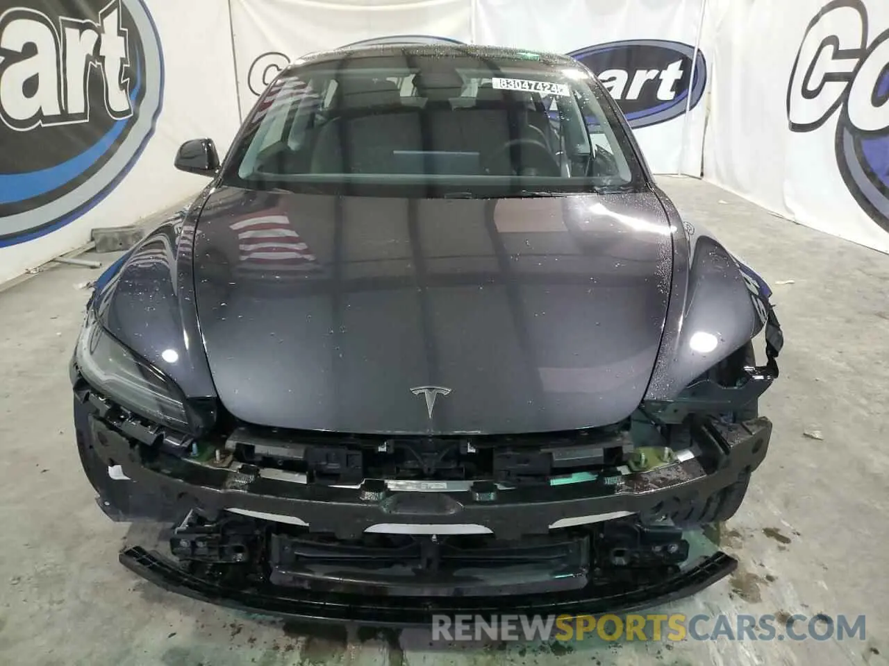 5 fotografías del automóvil dañado 5YJ3E1EB4RF743063 TESLA MODEL 3 2024