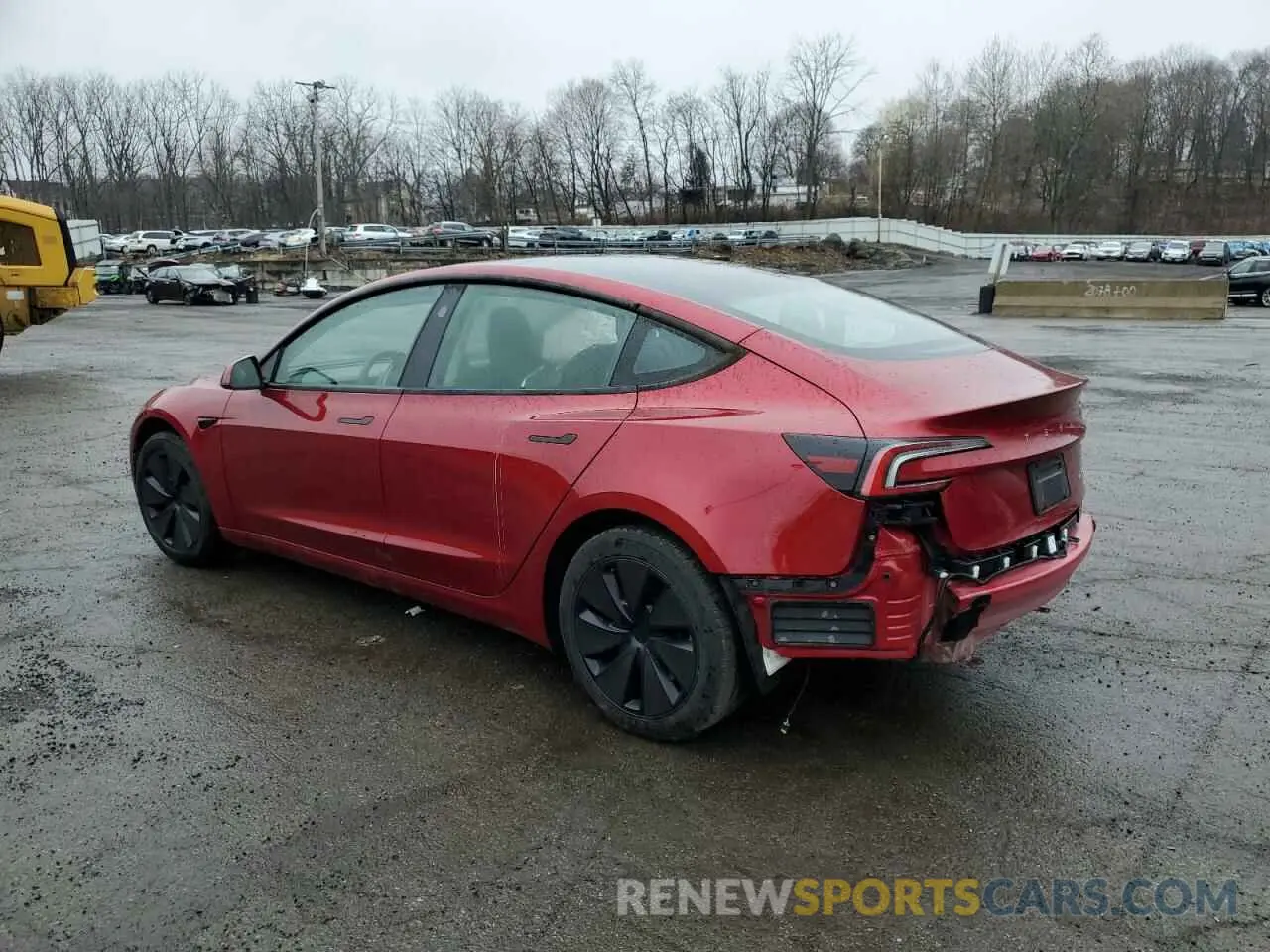 2 fotografías del automóvil dañado 5YJ3E1EB4RF753687 TESLA MODEL 3 2024