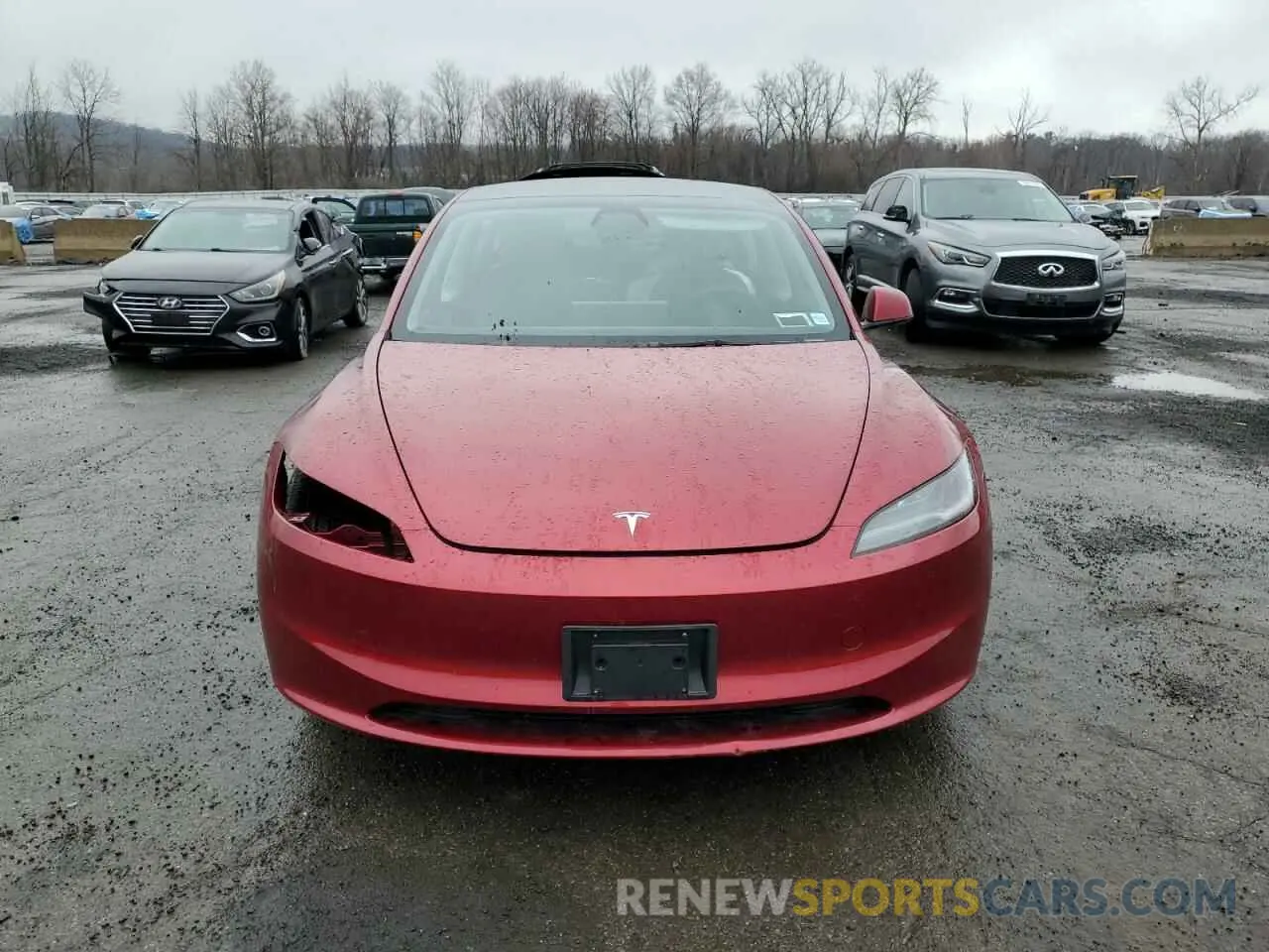 5 fotografías del automóvil dañado 5YJ3E1EB4RF753687 TESLA MODEL 3 2024