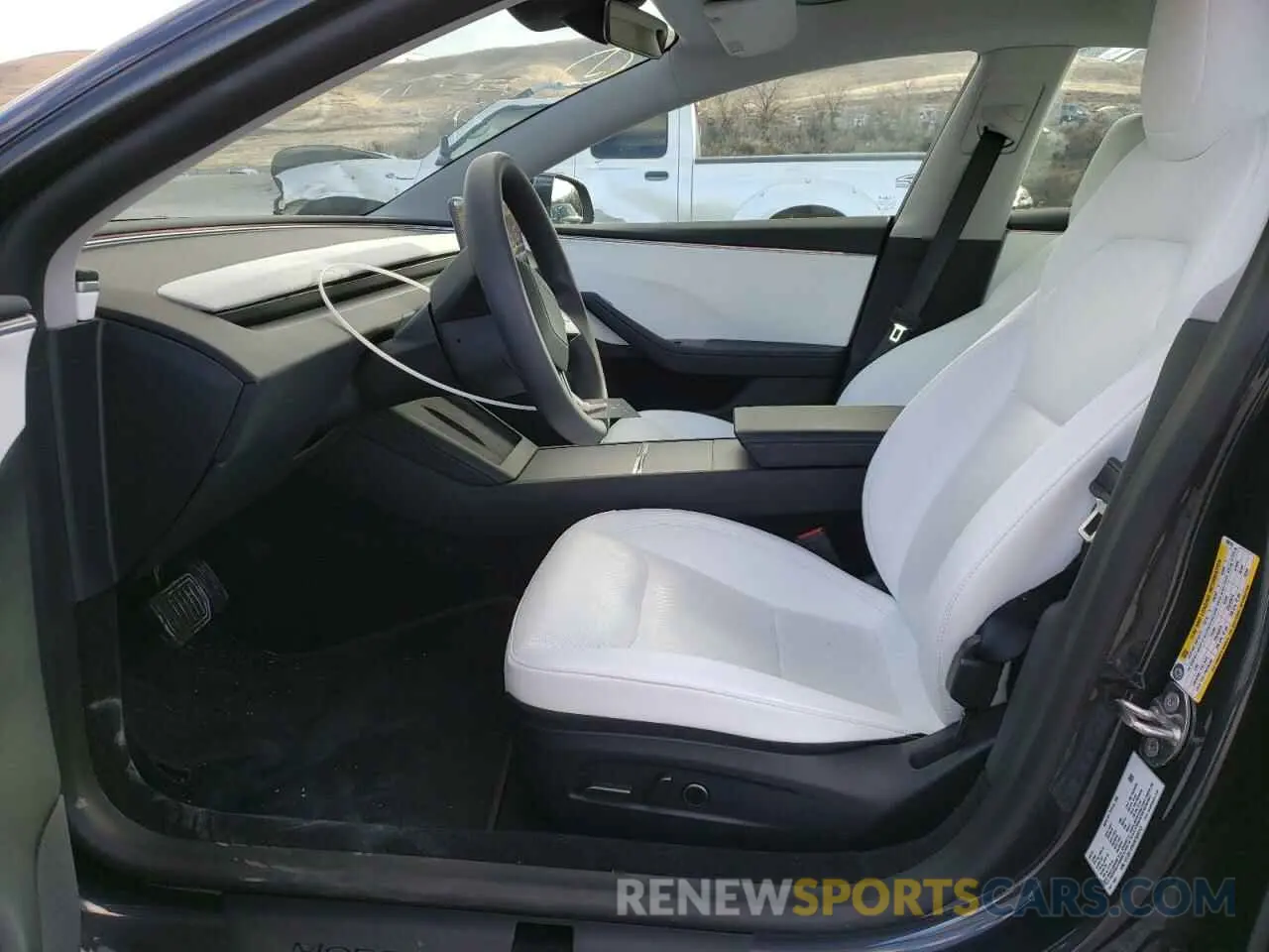 7 fotografías del automóvil dañado 5YJ3E1EB4RF809143 TESLA MODEL 3 2024