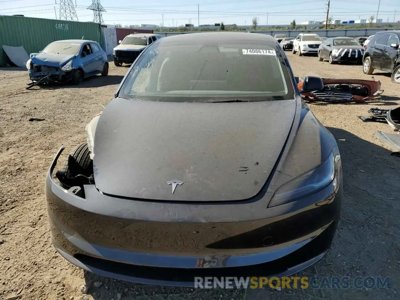 5 fotografías del automóvil dañado 5YJ3E1EB4RF811927 TESLA MODEL 3 2024