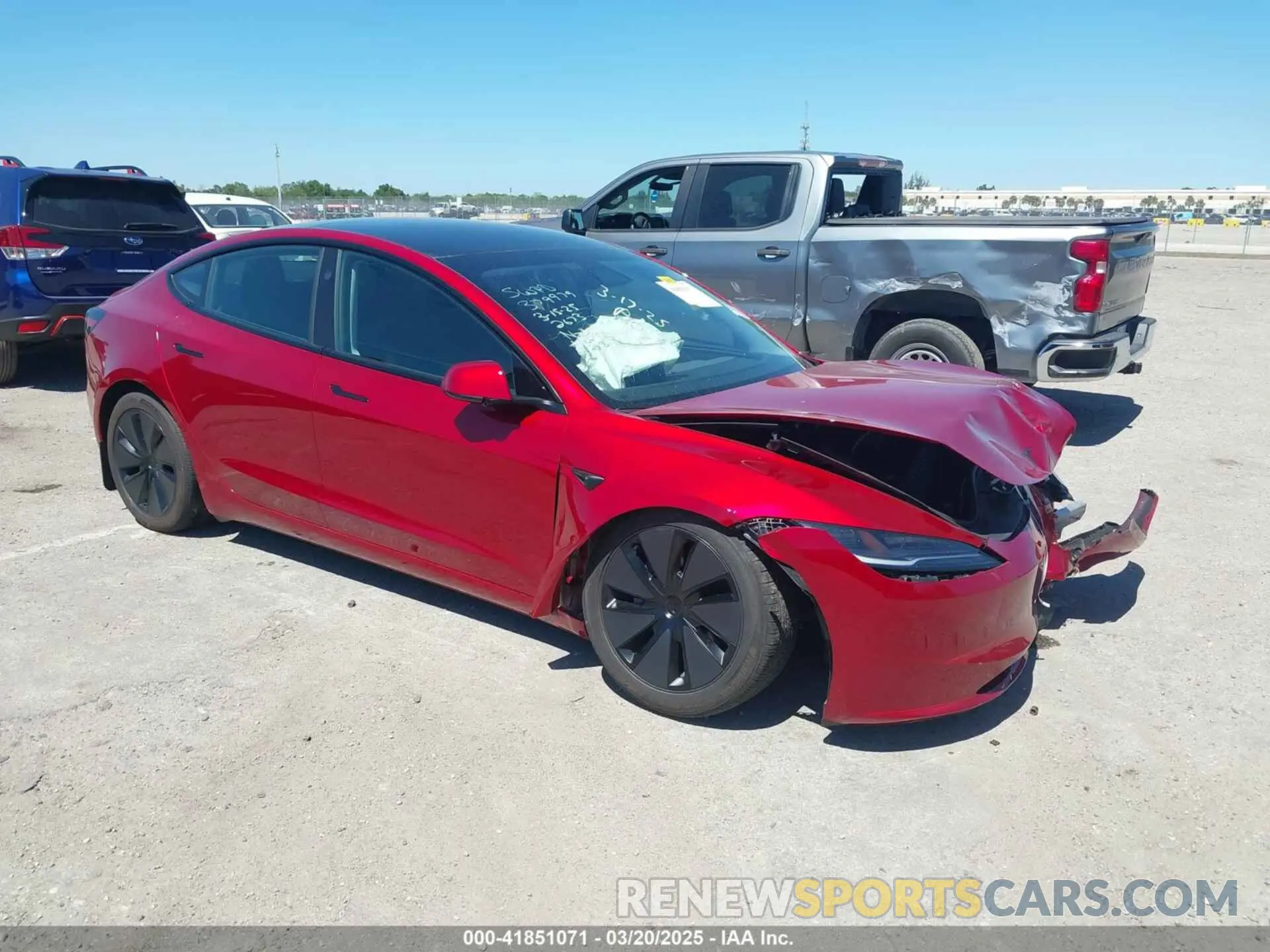 1 fotografías del automóvil dañado 5YJ3E1EB4RF812673 TESLA MODEL 3 2024