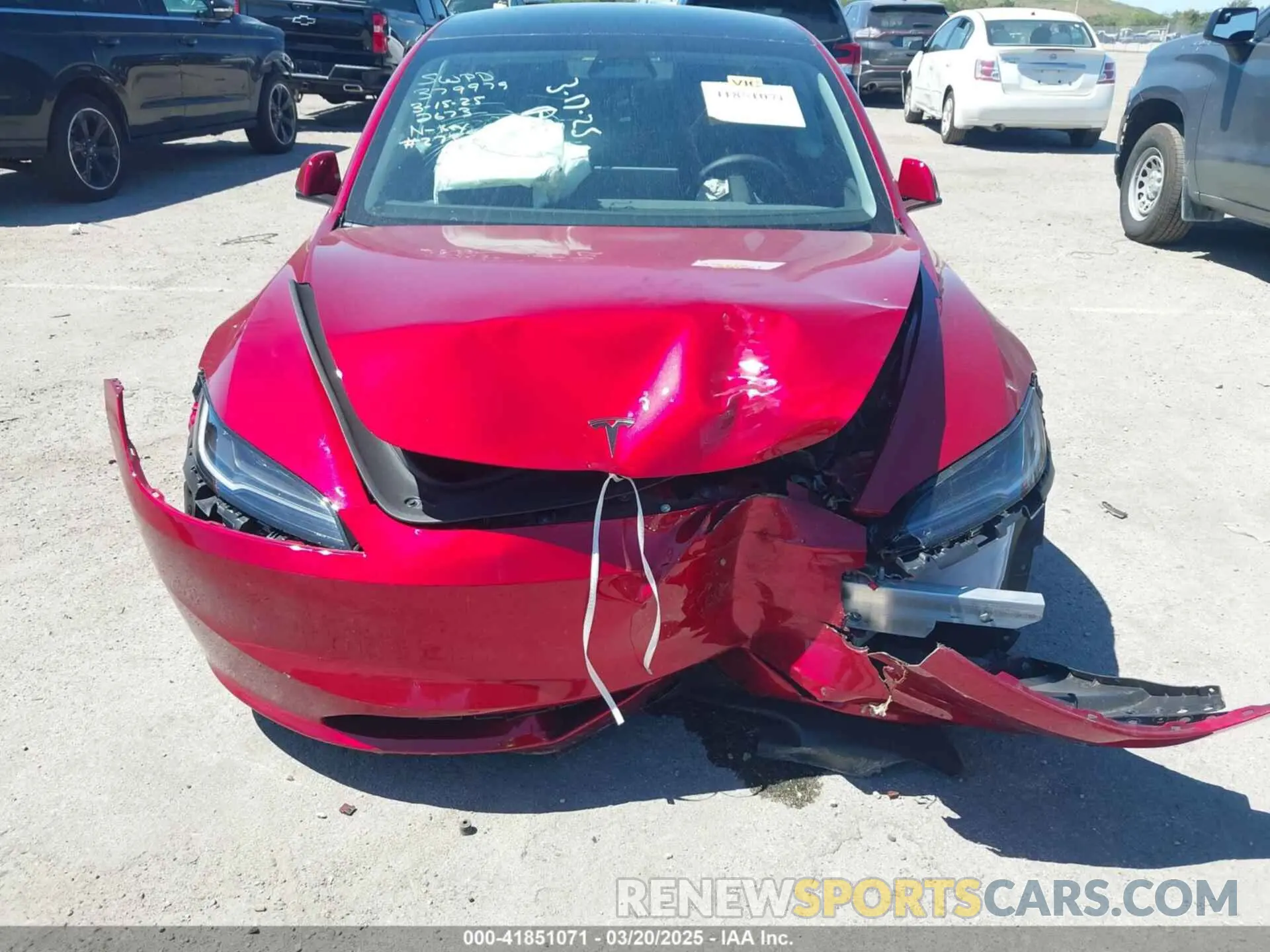 6 fotografías del automóvil dañado 5YJ3E1EB4RF812673 TESLA MODEL 3 2024