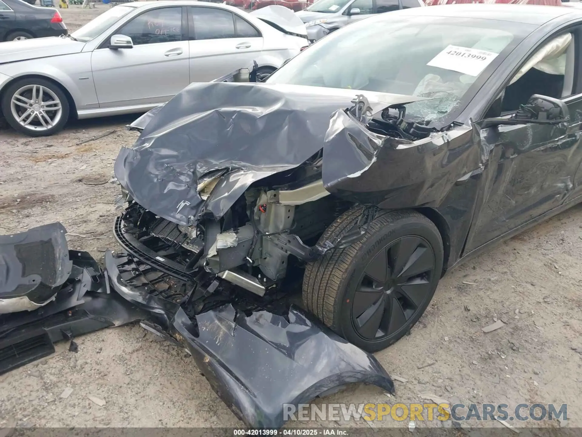 6 fotografías del automóvil dañado 5YJ3E1EB4RF864093 TESLA MODEL 3 2024
