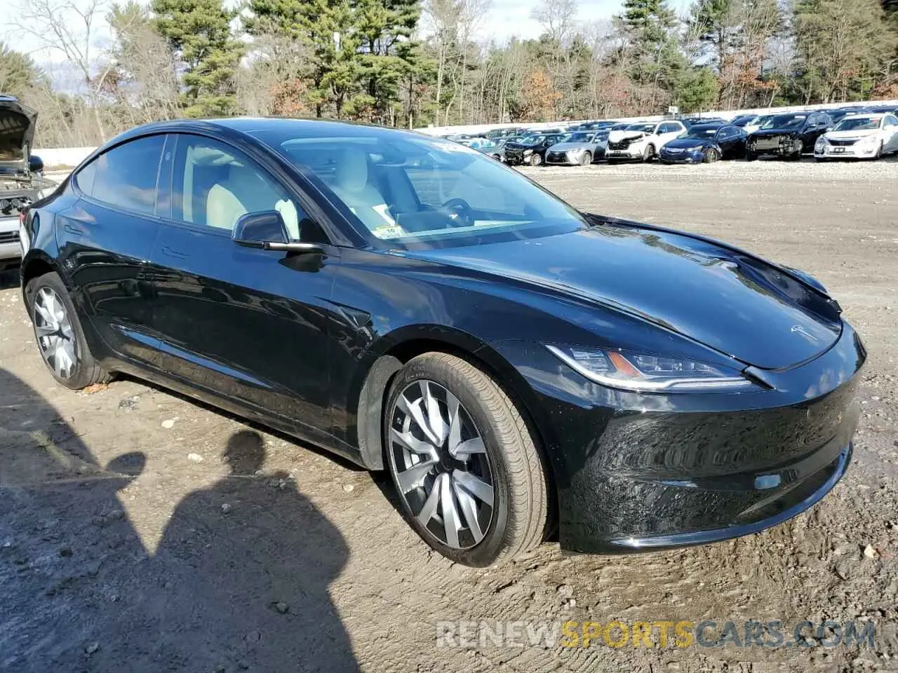 4 fotografías del automóvil dañado 5YJ3E1EB5RF815615 TESLA MODEL 3 2024