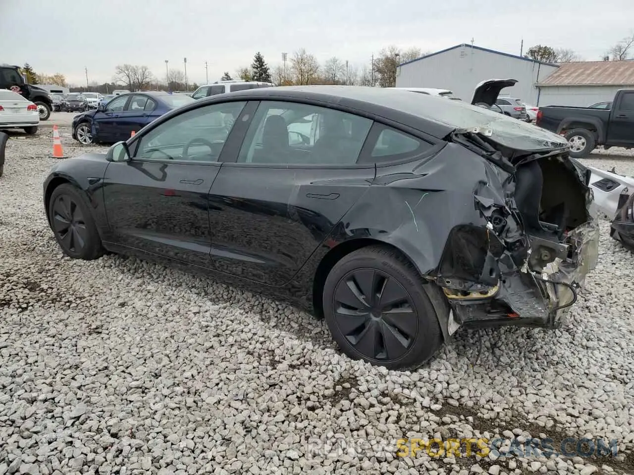2 fotografías del automóvil dañado 5YJ3E1EB6RF731741 TESLA MODEL 3 2024