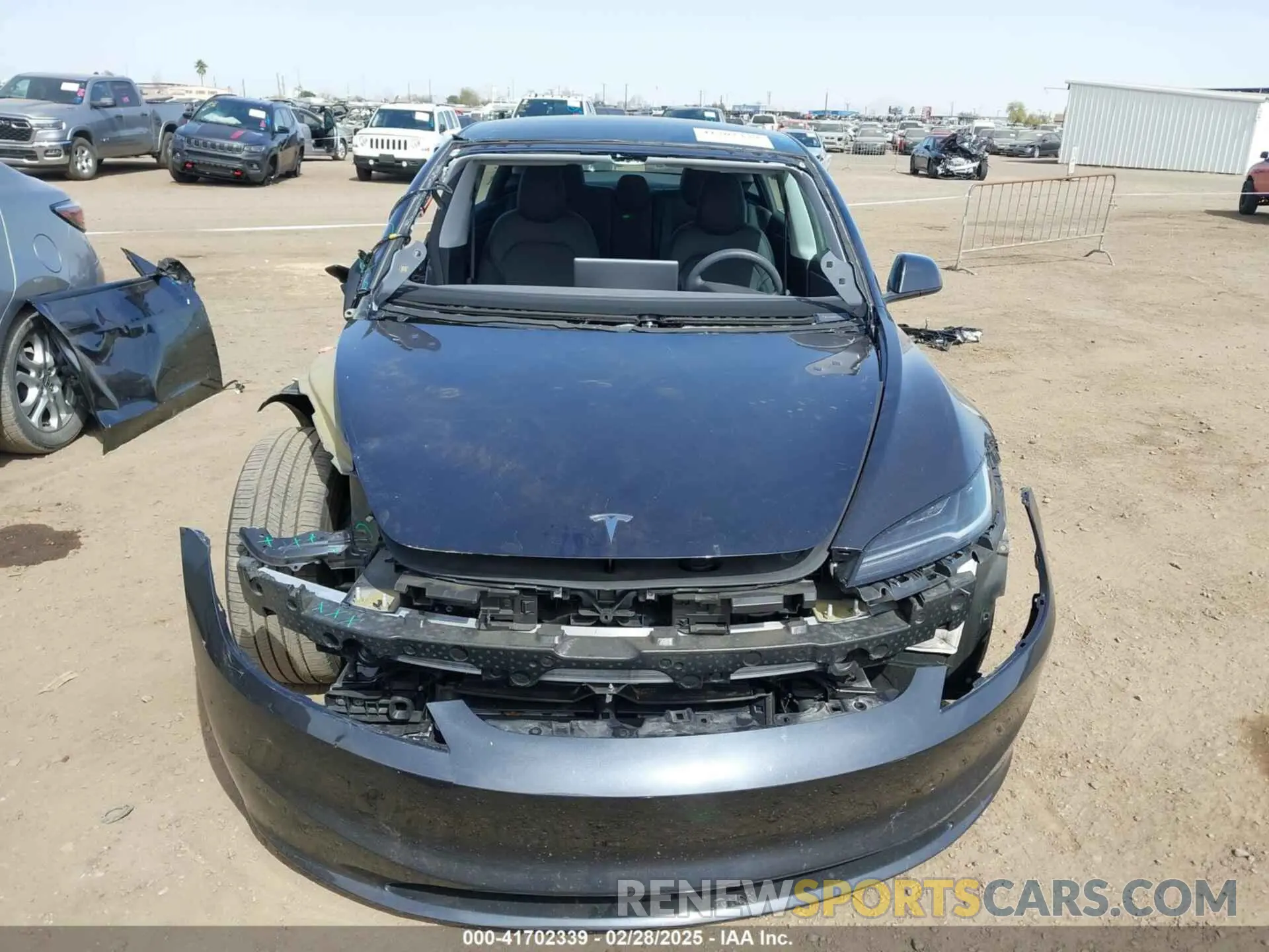 11 fotografías del automóvil dañado 5YJ3E1EB6RF745736 TESLA MODEL 3 2024