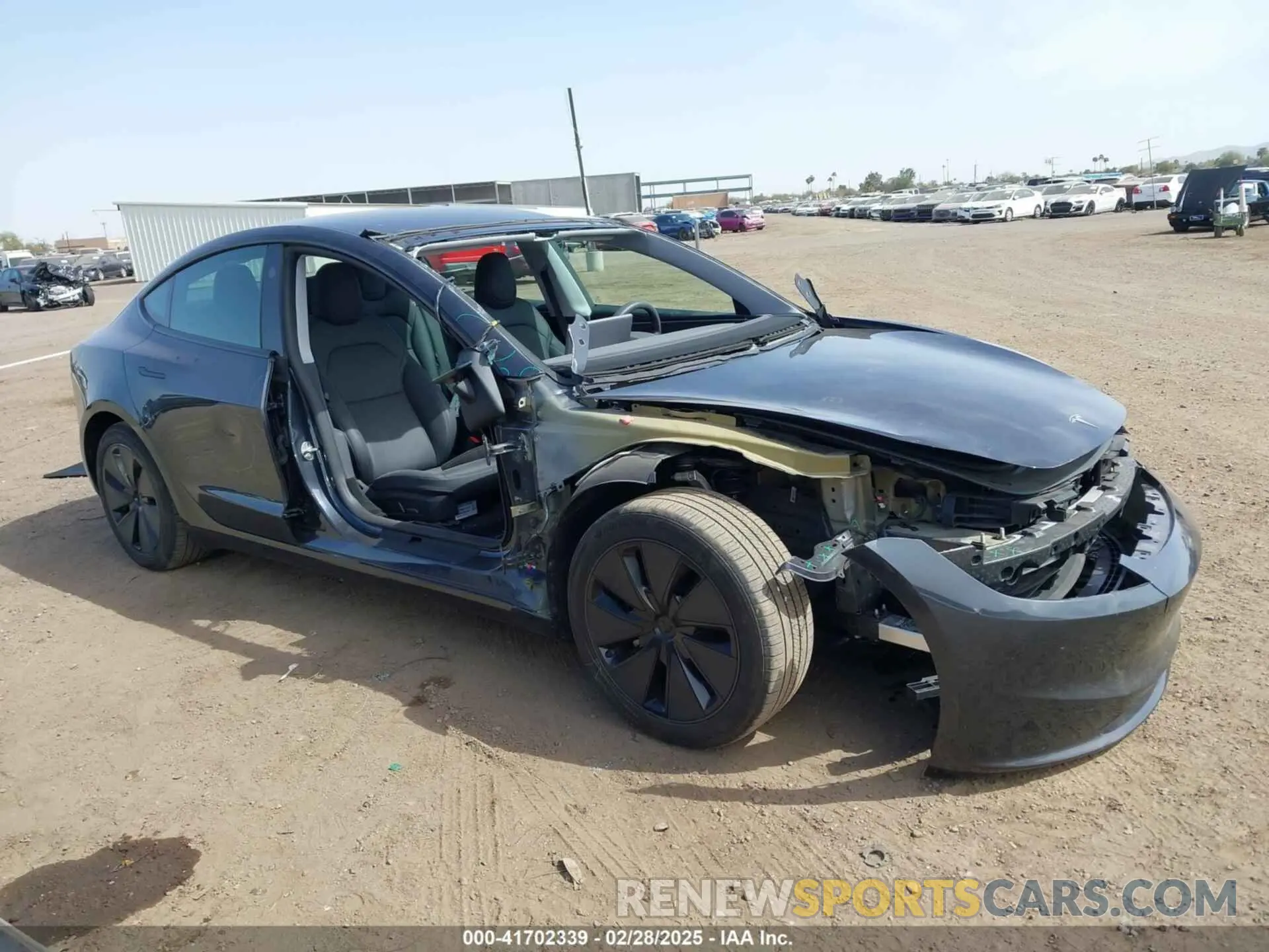 12 fotografías del automóvil dañado 5YJ3E1EB6RF745736 TESLA MODEL 3 2024