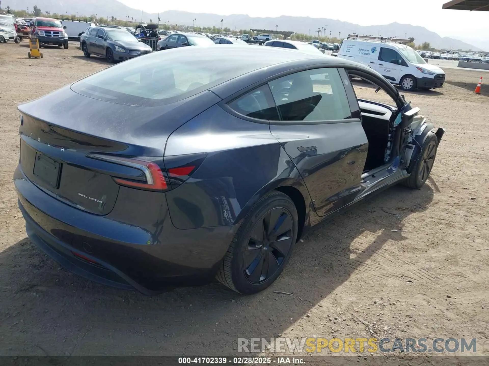 4 fotografías del automóvil dañado 5YJ3E1EB6RF745736 TESLA MODEL 3 2024