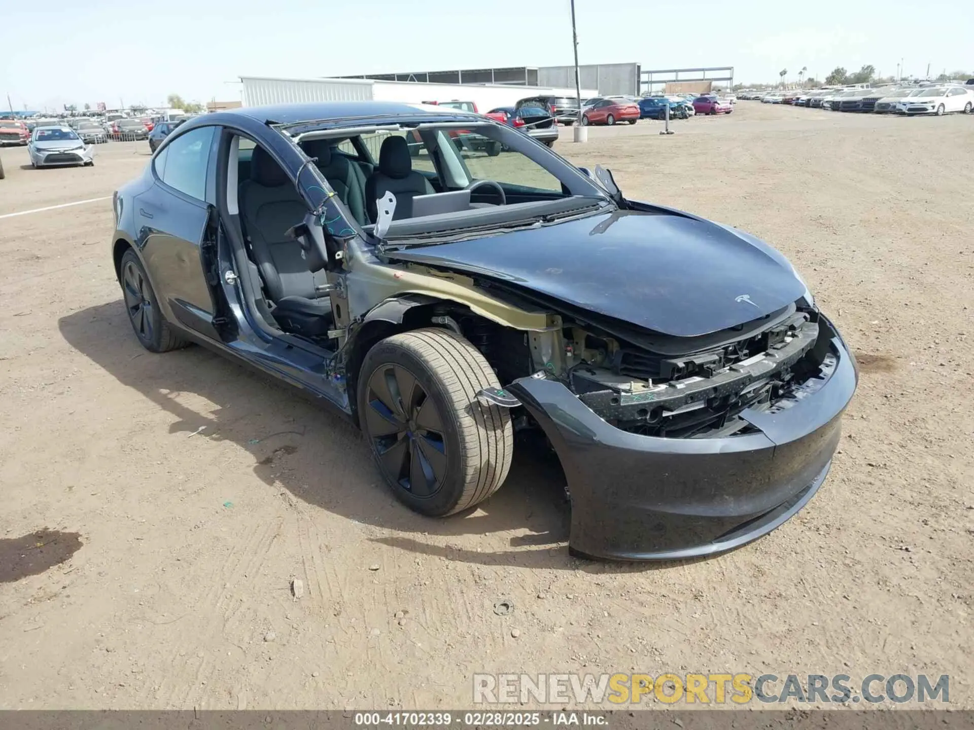 6 fotografías del automóvil dañado 5YJ3E1EB6RF745736 TESLA MODEL 3 2024