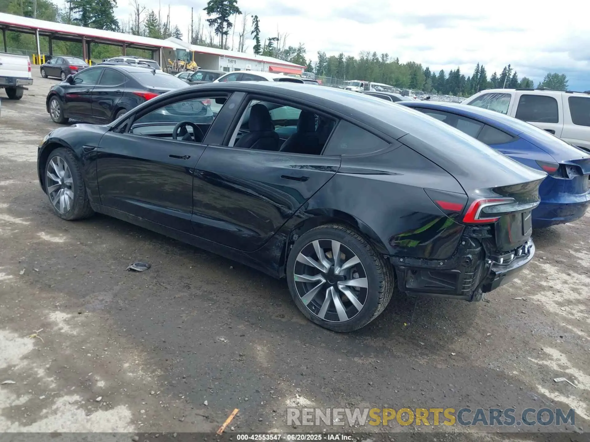 3 fotografías del automóvil dañado 5YJ3E1EB6RF797223 TESLA MODEL 3 2024