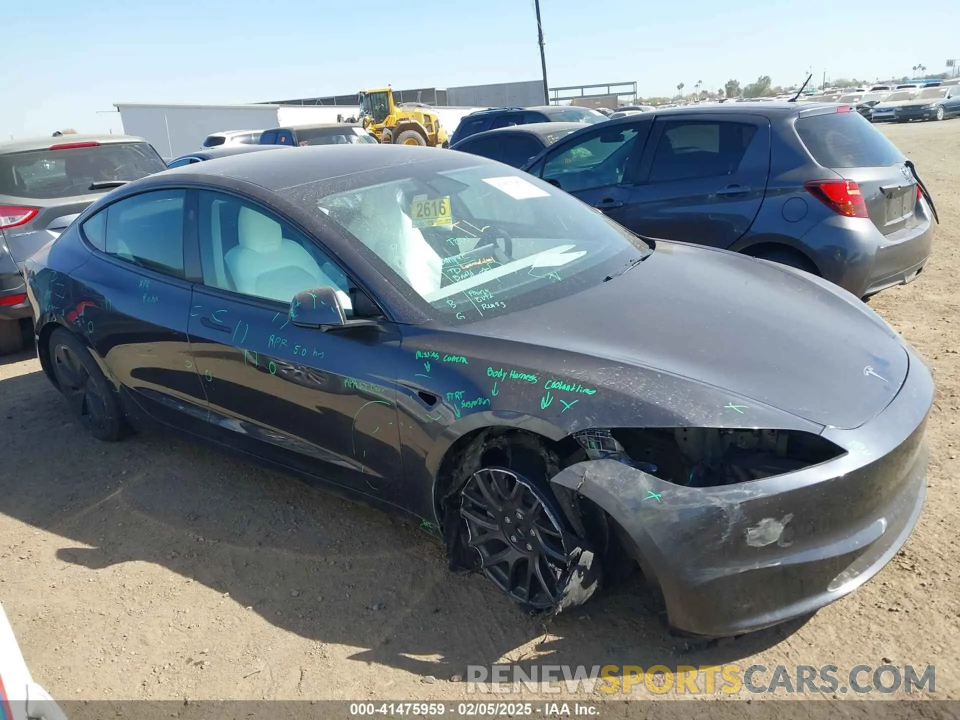 12 fotografías del automóvil dañado 5YJ3E1EB6RF808947 TESLA MODEL 3 2024