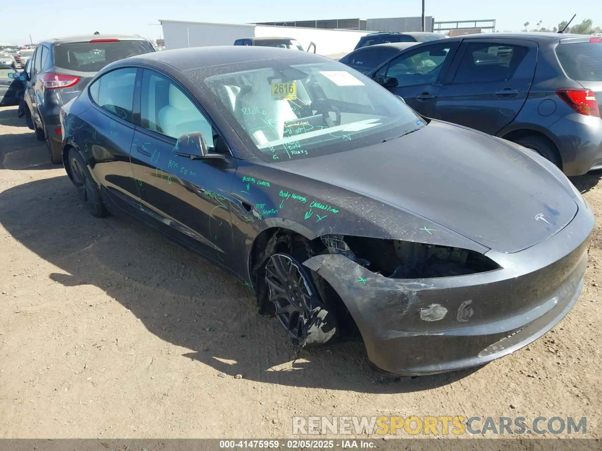 6 fotografías del automóvil dañado 5YJ3E1EB6RF808947 TESLA MODEL 3 2024