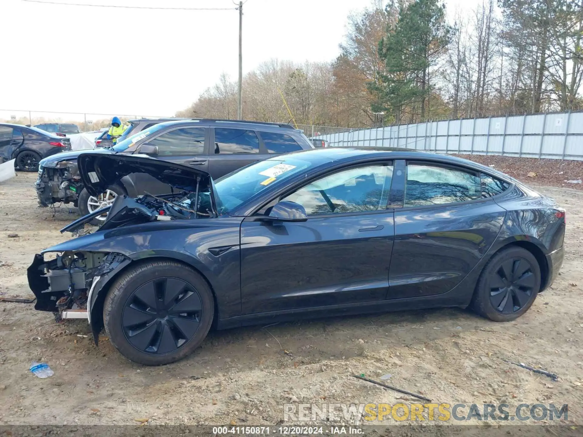 13 fotografías del automóvil dañado 5YJ3E1EB7RF729836 TESLA MODEL 3 2024