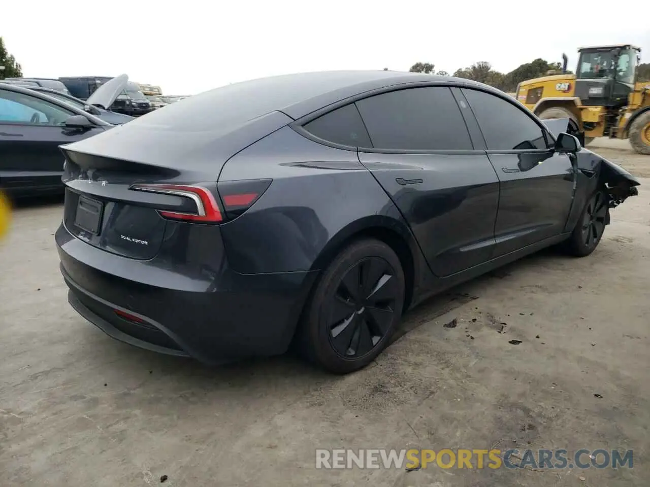 3 fotografías del automóvil dañado 5YJ3E1EB7RF740562 TESLA MODEL 3 2024