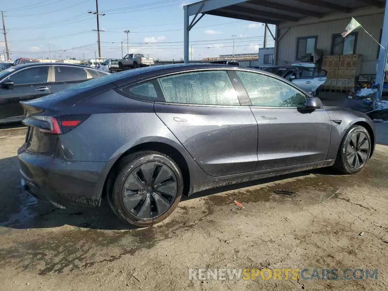 3 fotografías del automóvil dañado 5YJ3E1EB7RF759886 TESLA MODEL 3 2024
