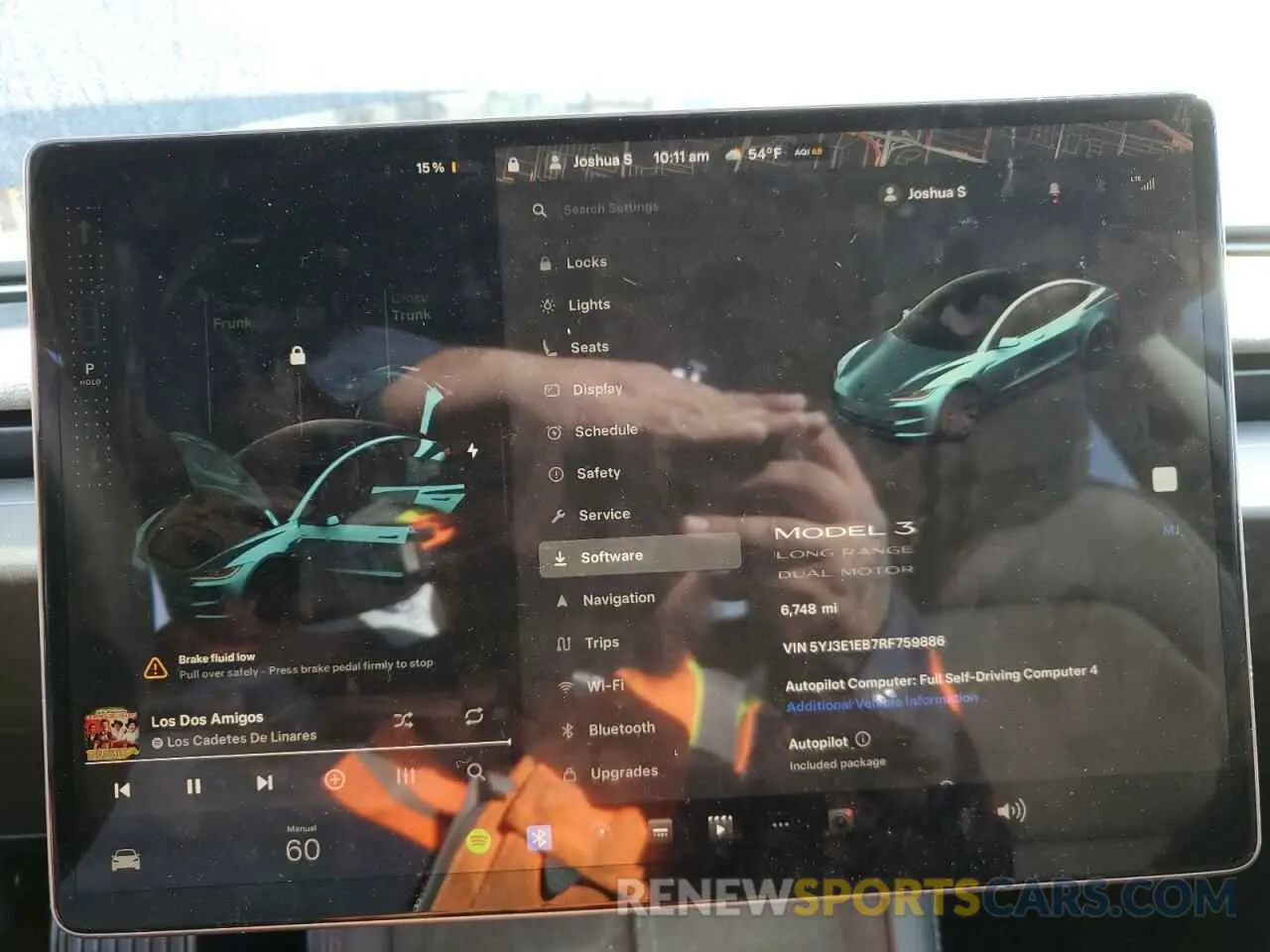 9 fotografías del automóvil dañado 5YJ3E1EB7RF759886 TESLA MODEL 3 2024