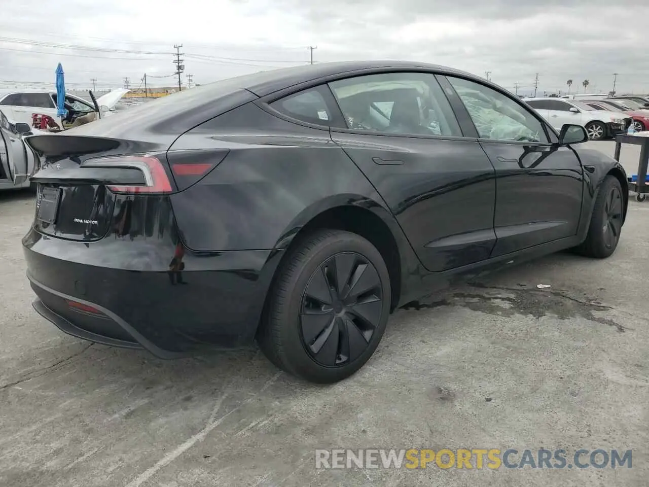 3 fotografías del automóvil dañado 5YJ3E1EB7RF787851 TESLA MODEL 3 2024