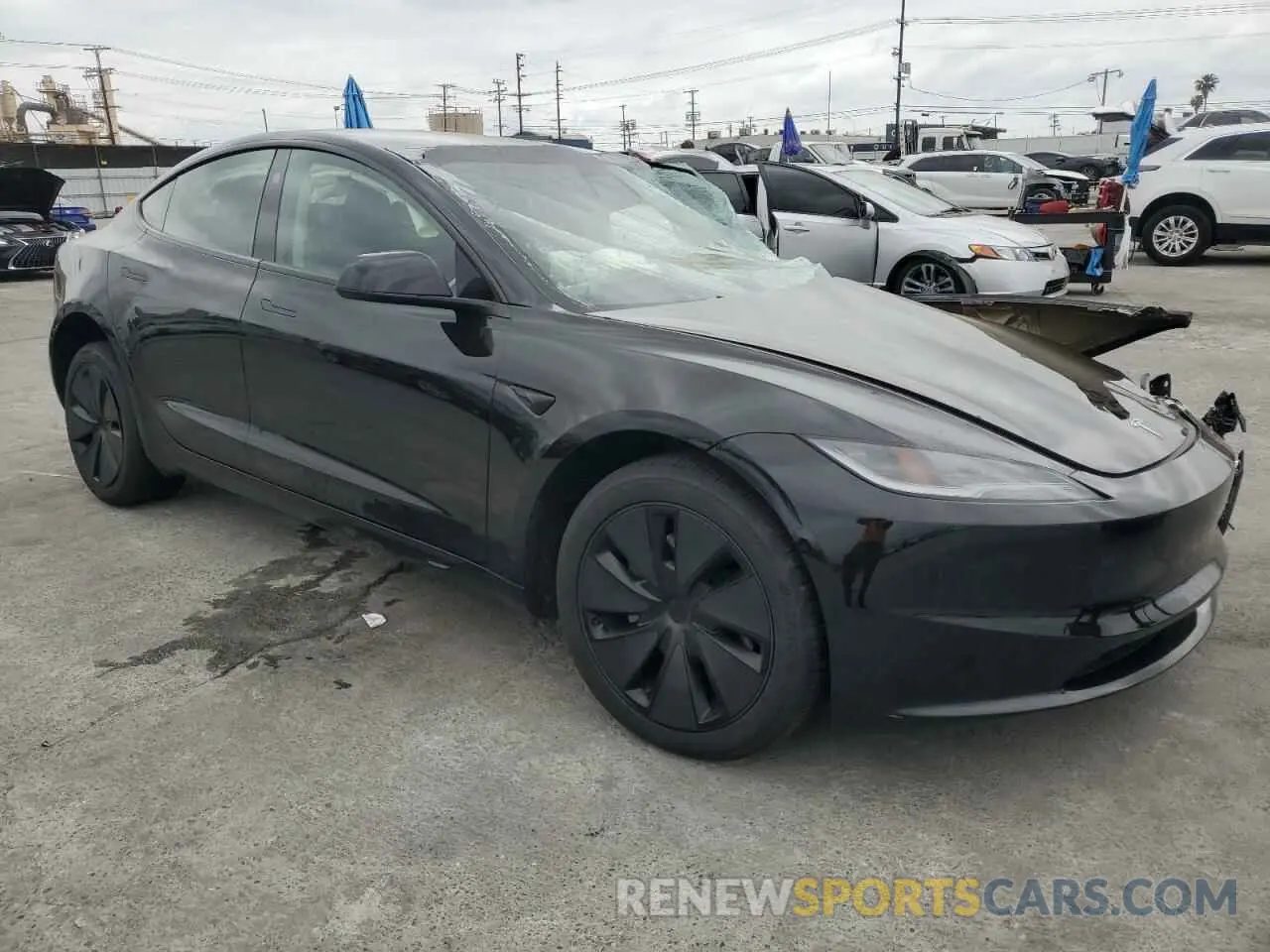 4 fotografías del automóvil dañado 5YJ3E1EB7RF787851 TESLA MODEL 3 2024