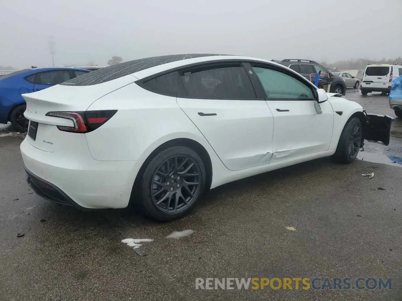 3 fotografías del automóvil dañado 5YJ3E1EB7RF796212 TESLA MODEL 3 2024