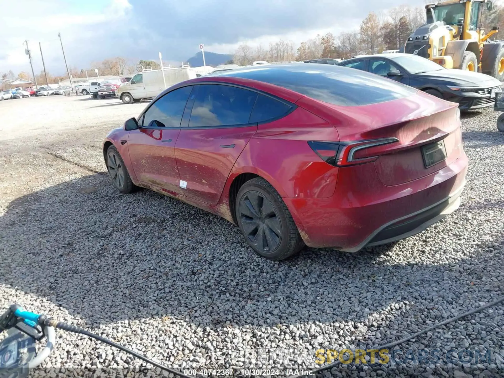 3 fotografías del automóvil dañado 5YJ3E1EB7RF812411 TESLA MODEL 3 2024