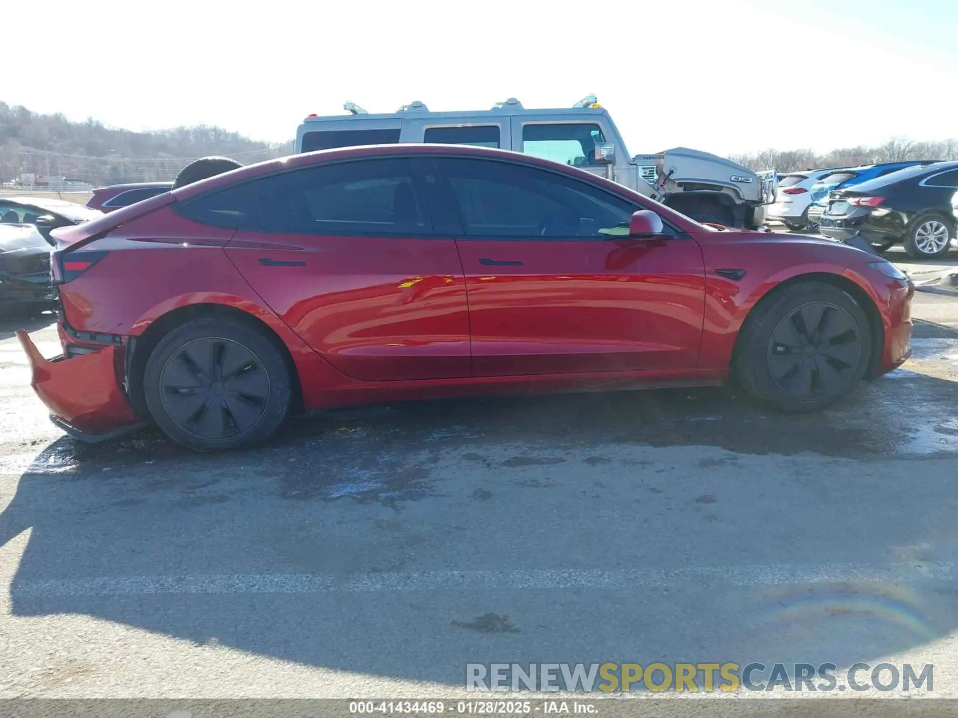 13 fotografías del automóvil dañado 5YJ3E1EB7RF814322 TESLA MODEL 3 2024