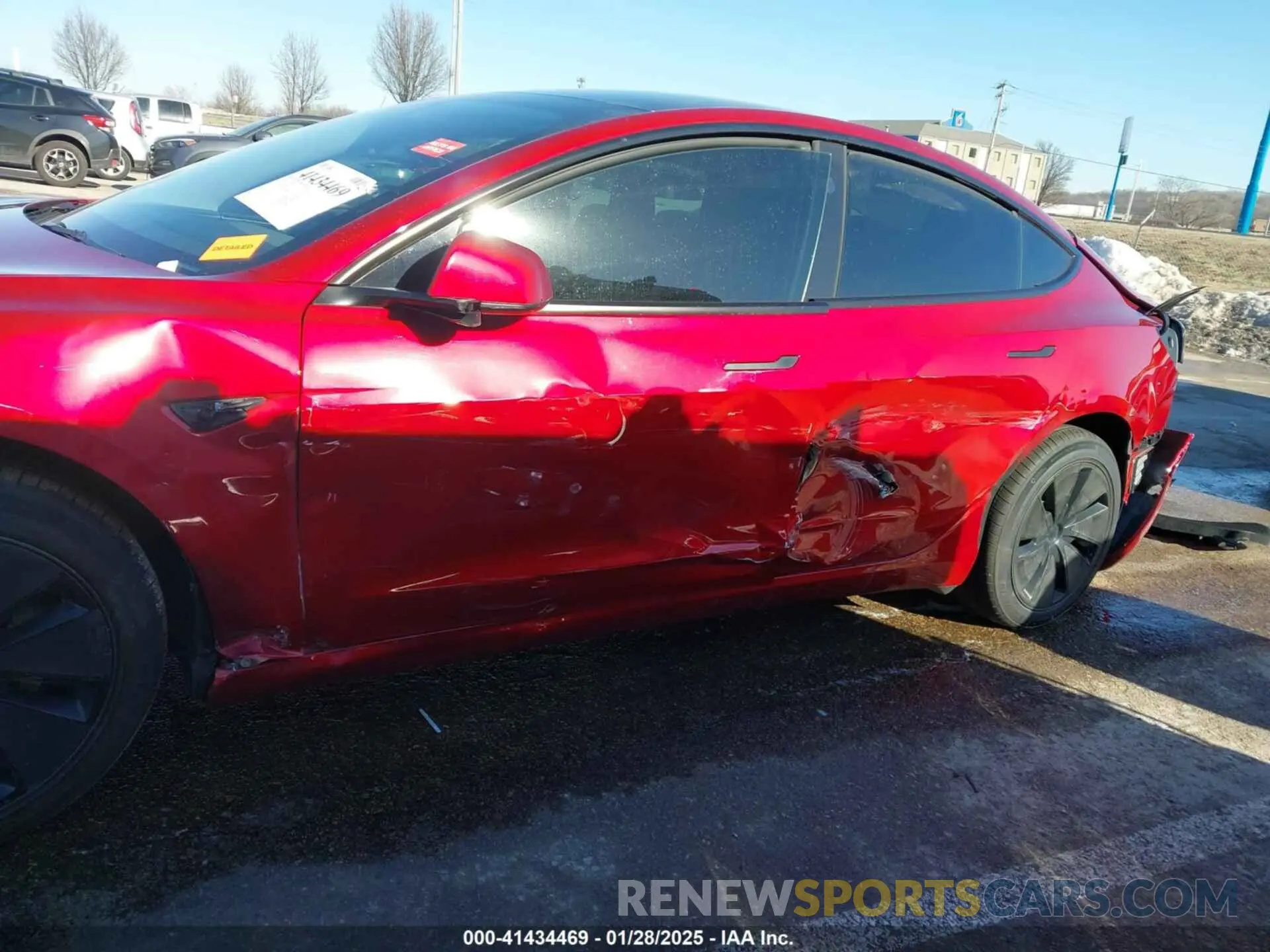 14 fotografías del automóvil dañado 5YJ3E1EB7RF814322 TESLA MODEL 3 2024