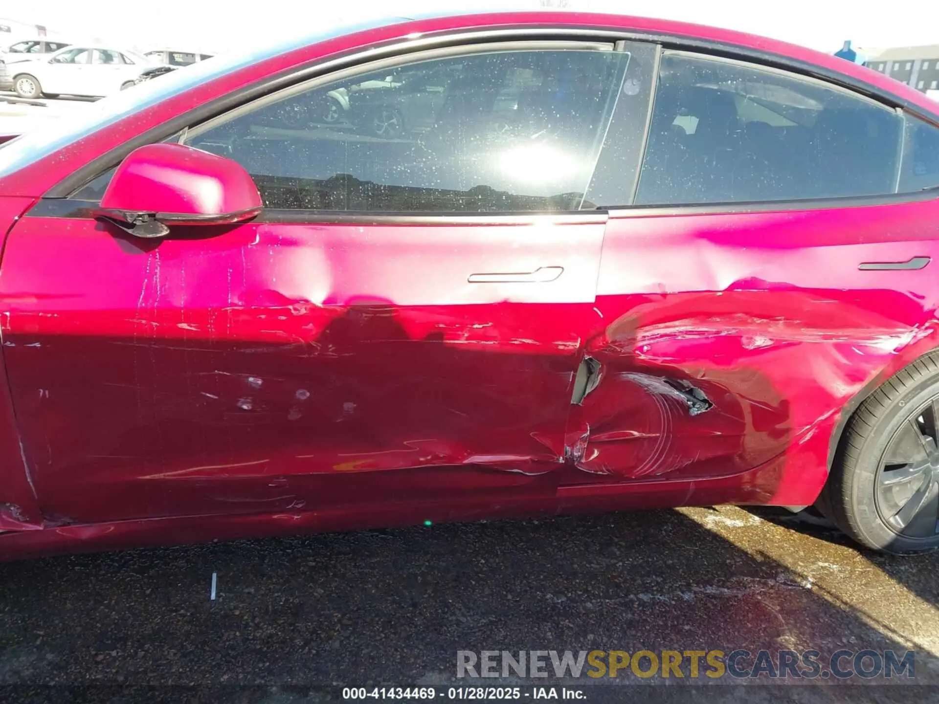6 fotografías del automóvil dañado 5YJ3E1EB7RF814322 TESLA MODEL 3 2024