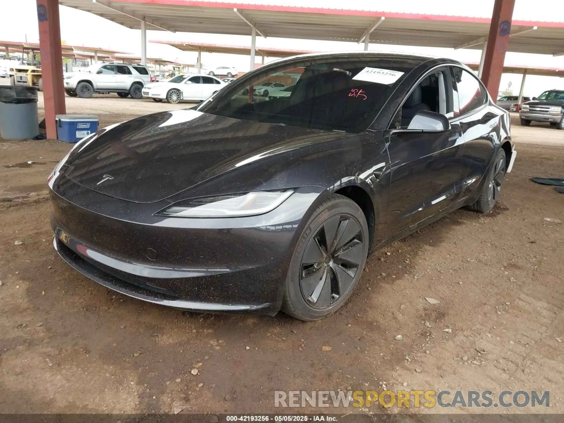 2 fotografías del automóvil dañado 5YJ3E1EB7RF815082 TESLA MODEL 3 2024