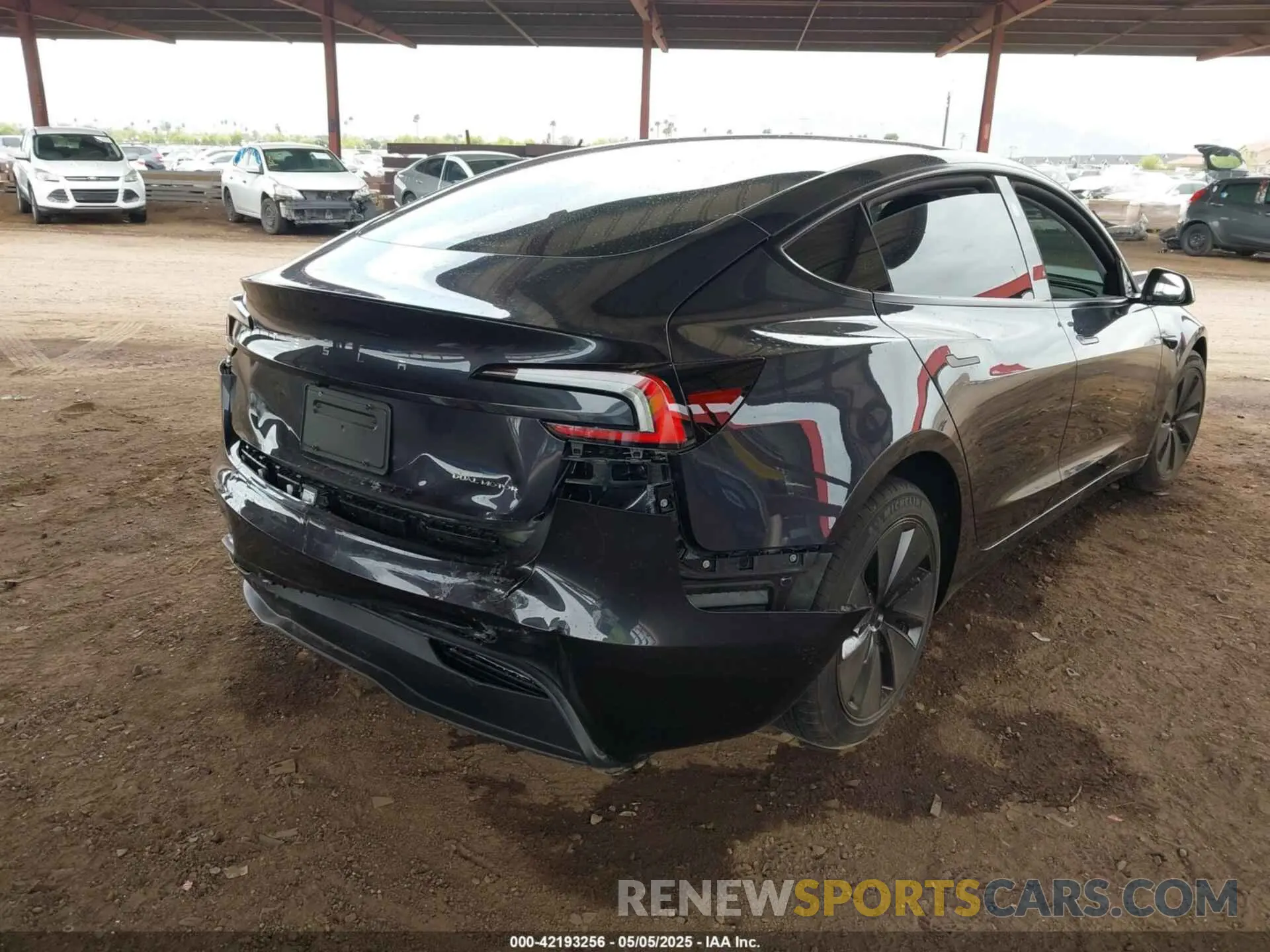 4 fotografías del automóvil dañado 5YJ3E1EB7RF815082 TESLA MODEL 3 2024