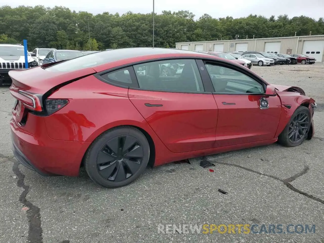 3 fotografías del automóvil dañado 5YJ3E1EB7RF845005 TESLA MODEL 3 2024