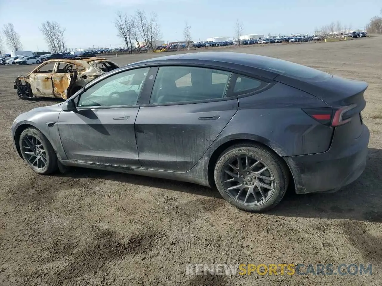 2 fotografías del automóvil dañado 5YJ3E1EB7RF847787 TESLA MODEL 3 2024