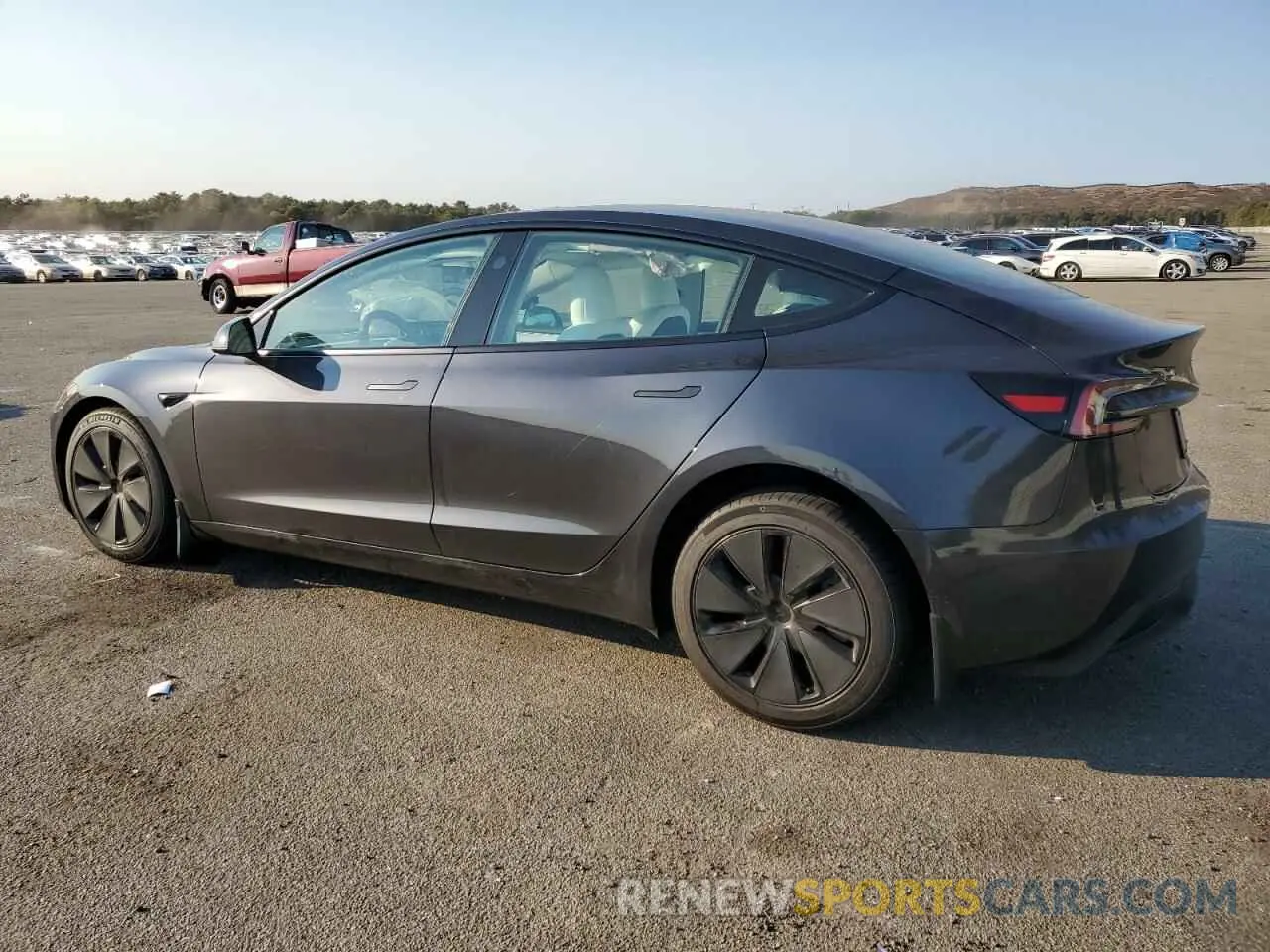 2 fotografías del automóvil dañado 5YJ3E1EB7RF859907 TESLA MODEL 3 2024