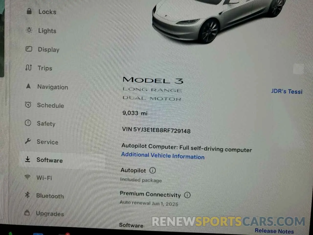 9 fotografías del automóvil dañado 5YJ3E1EB8RF729148 TESLA MODEL 3 2024