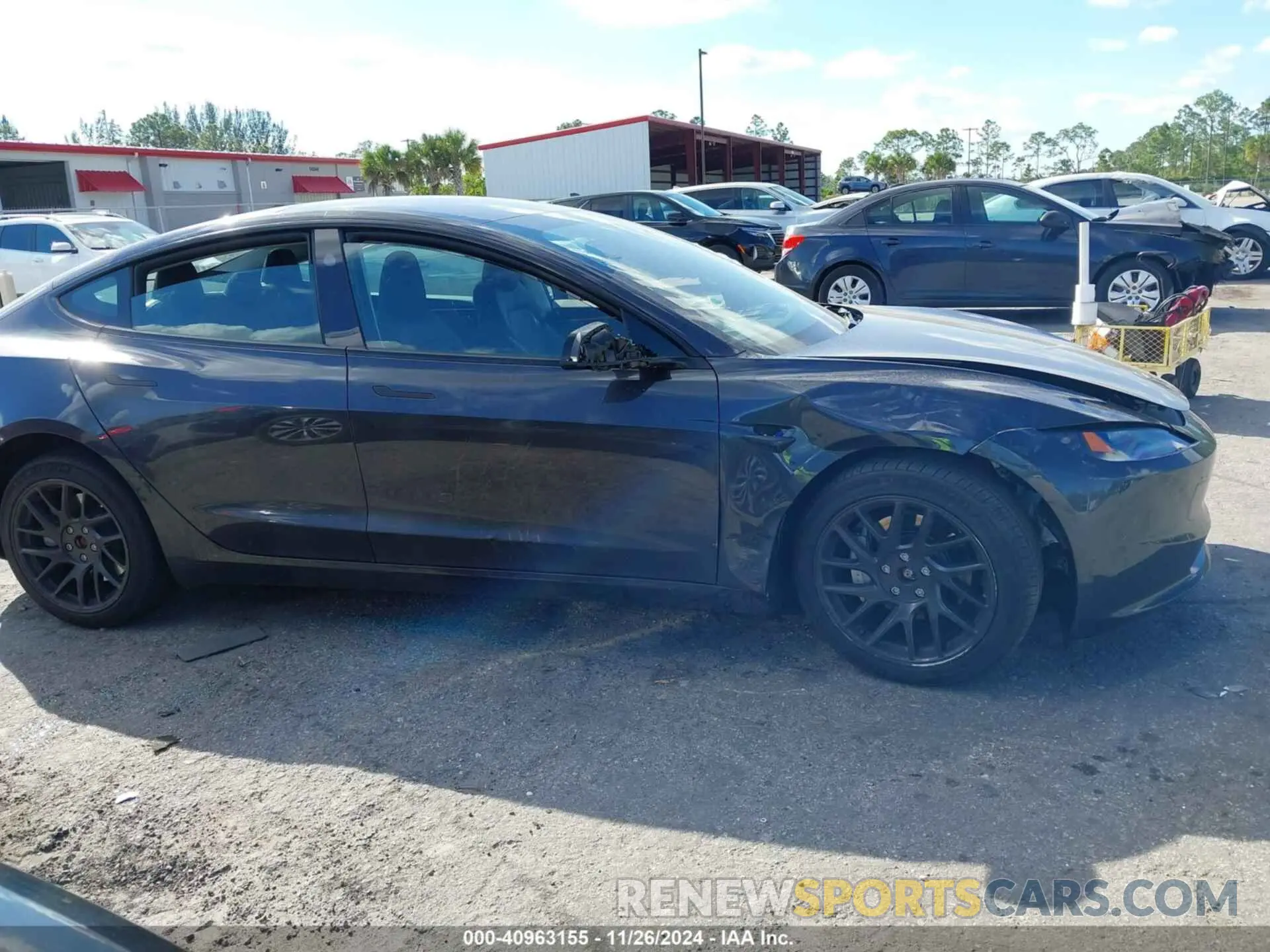 12 fotografías del automóvil dañado 5YJ3E1EB8RF816368 TESLA MODEL 3 2024
