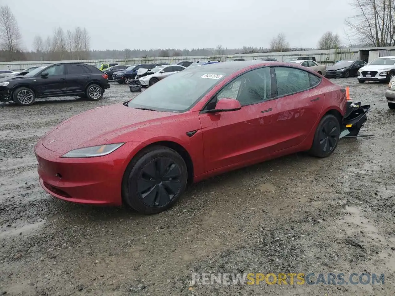 1 fotografías del automóvil dañado 5YJ3E1EB8RF843733 TESLA MODEL 3 2024