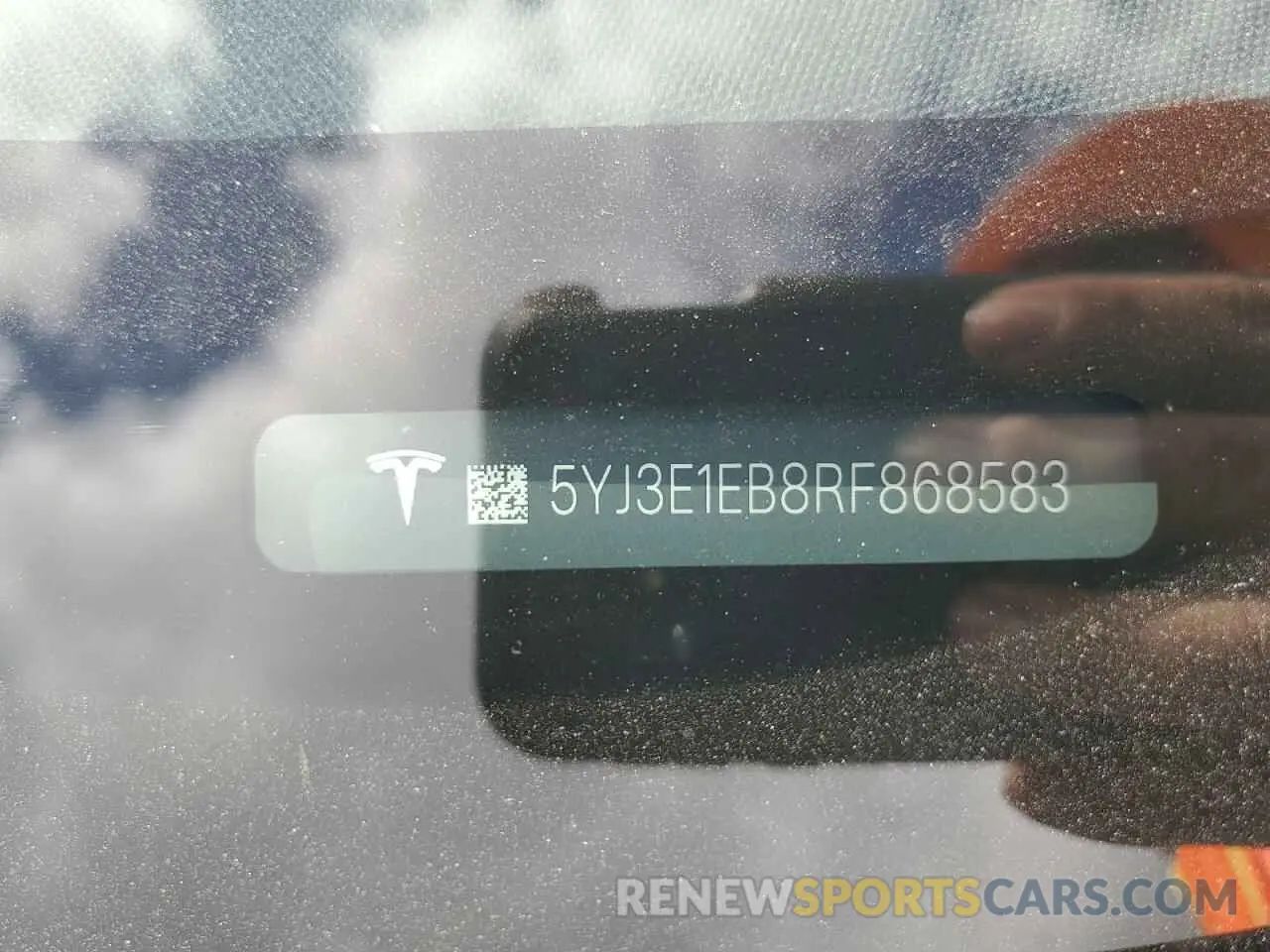 14 fotografías del automóvil dañado 5YJ3E1EB8RF868583 TESLA MODEL 3 2024