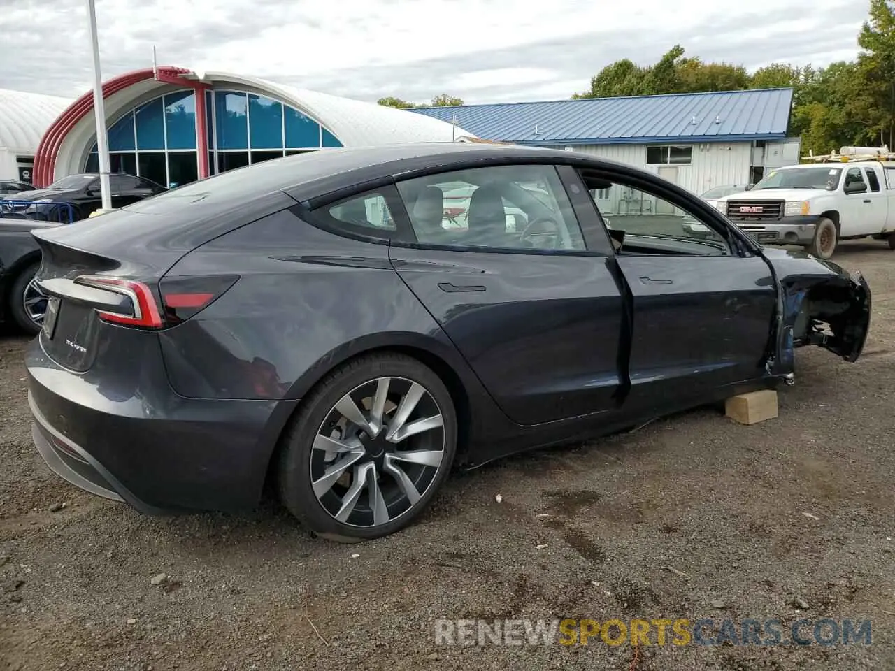 3 fotografías del automóvil dañado 5YJ3E1EB9RF731006 TESLA MODEL 3 2024