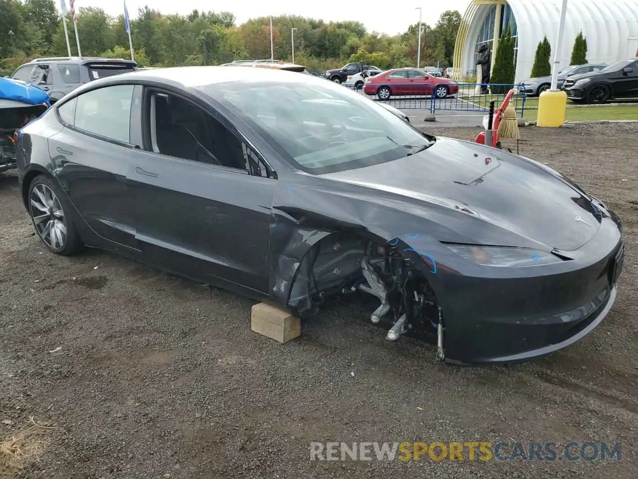 4 fotografías del automóvil dañado 5YJ3E1EB9RF731006 TESLA MODEL 3 2024