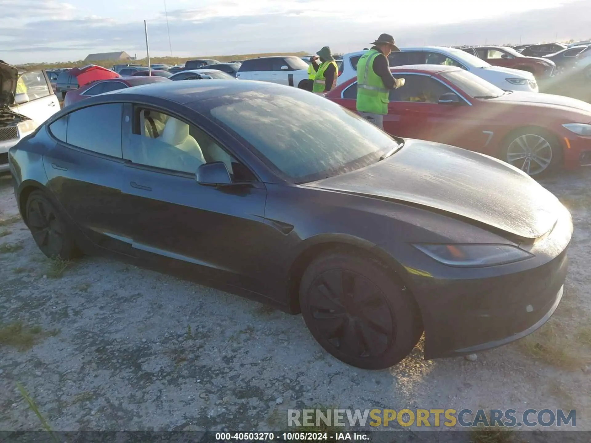 12 fotografías del automóvil dañado 5YJ3E1EB9RF755581 TESLA MODEL 3 2024
