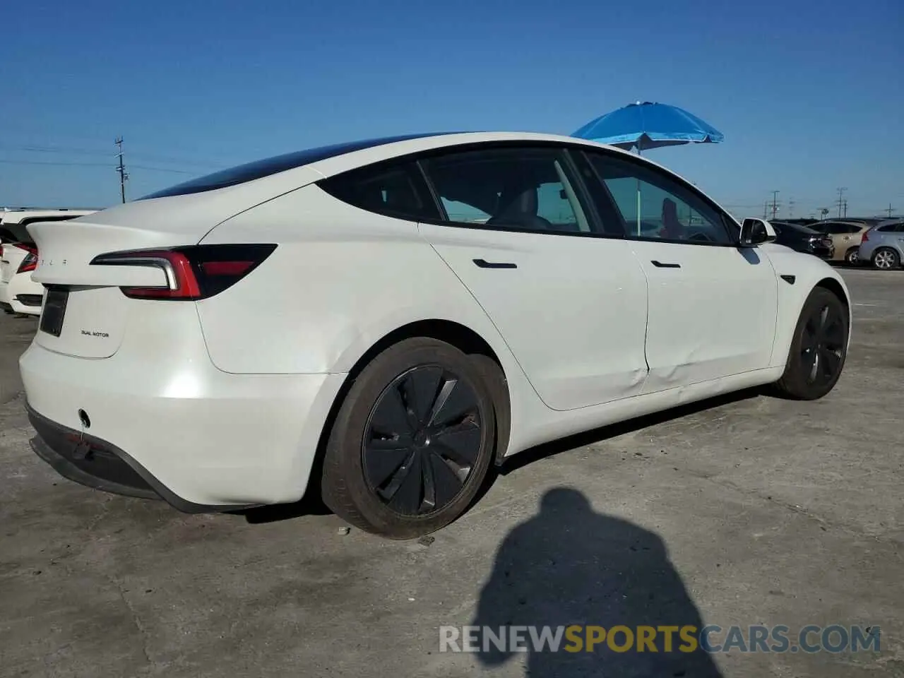 3 fotografías del automóvil dañado 5YJ3E1EB9RF759355 TESLA MODEL 3 2024