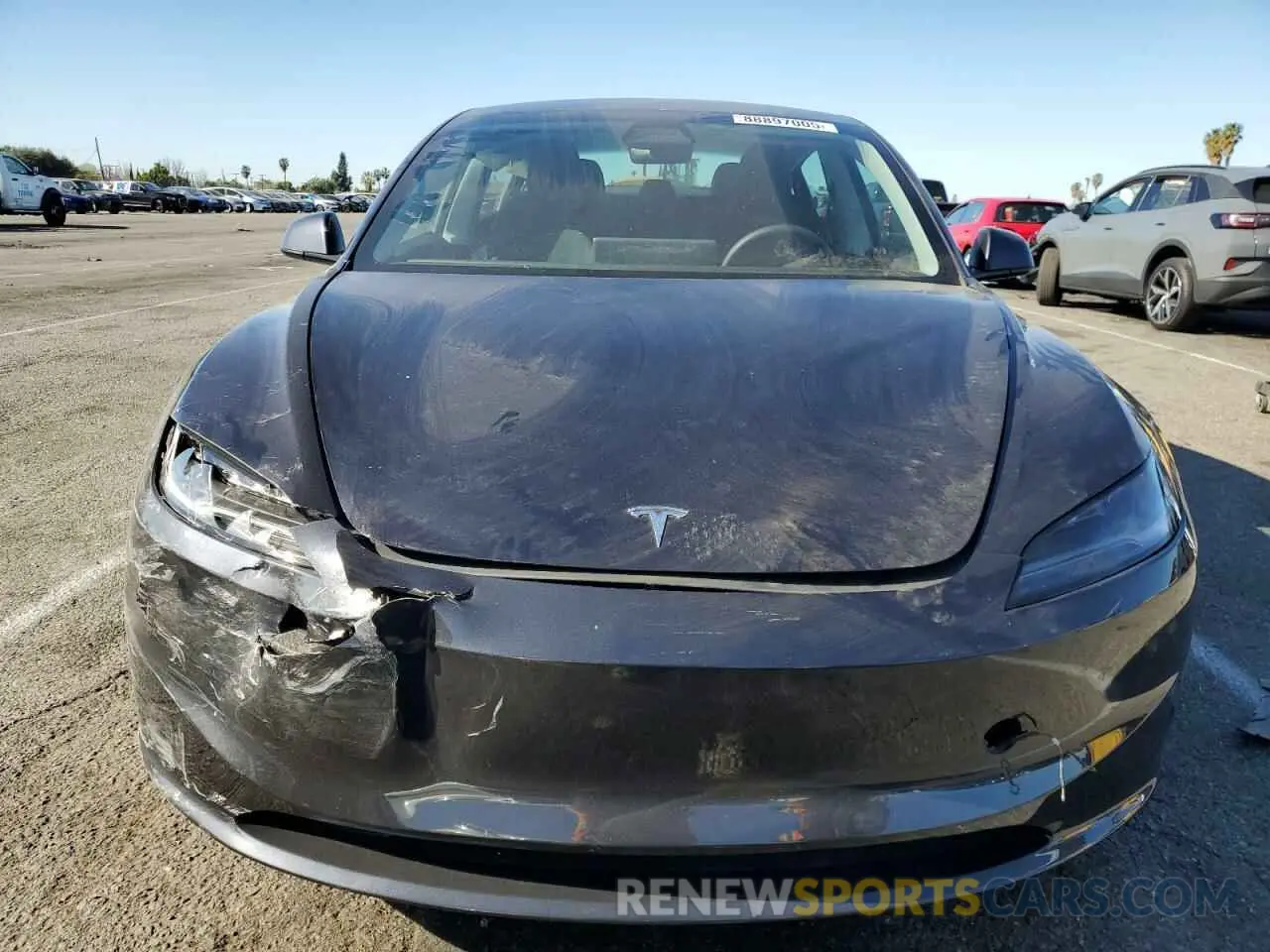 5 fotografías del automóvil dañado 5YJ3E1EB9RF766791 TESLA MODEL 3 2024