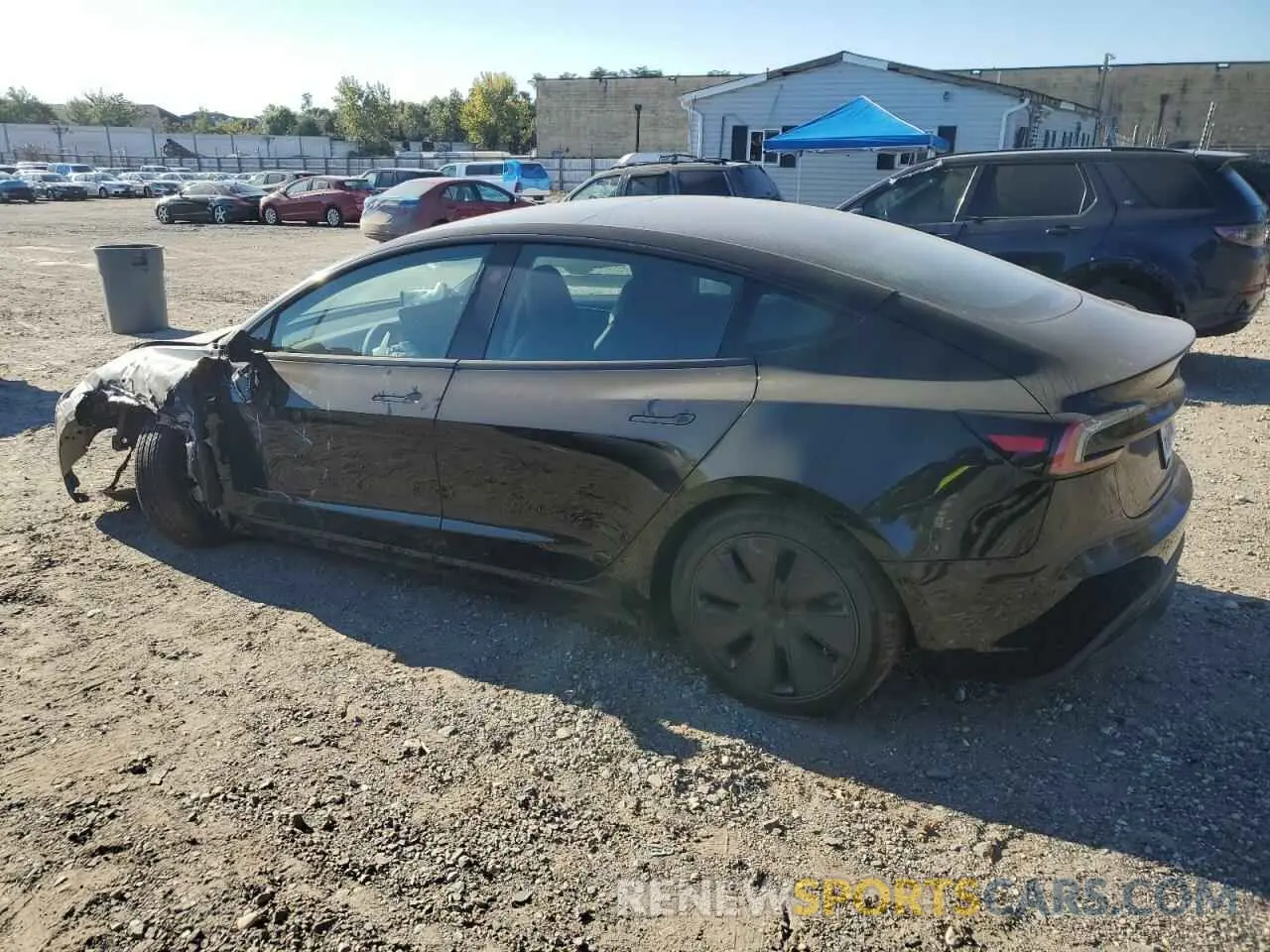 2 fotografías del automóvil dañado 5YJ3E1EB9RF792436 TESLA MODEL 3 2024