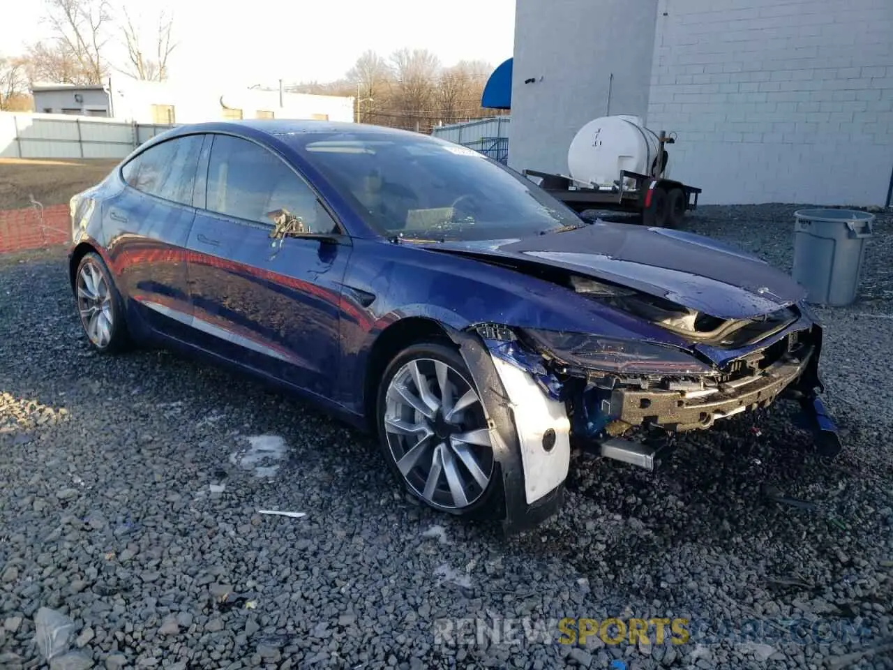 4 fotografías del automóvil dañado 5YJ3E1EB9RF818890 TESLA MODEL 3 2024